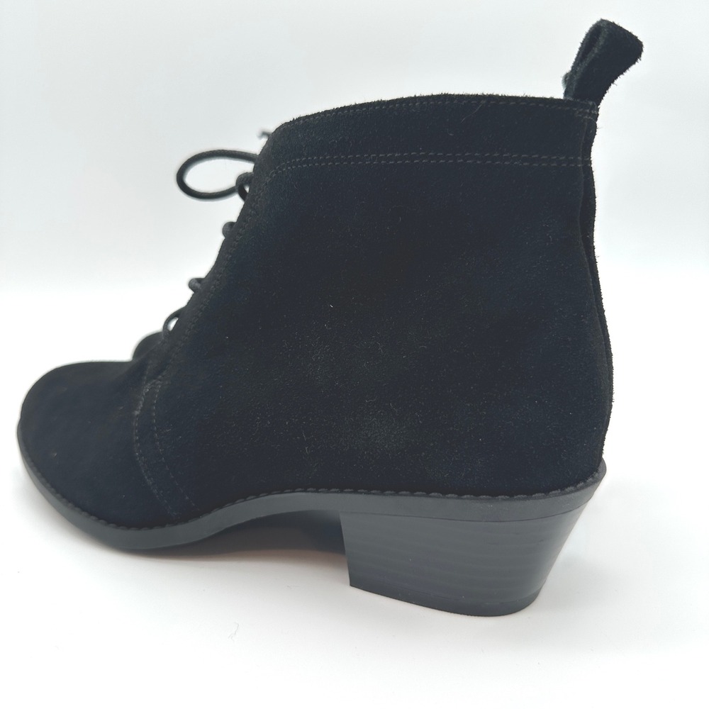 Vionic Andi Black Suede Lace Up Ankle Booties Women's Size 7.5 - Picture 8 of 12